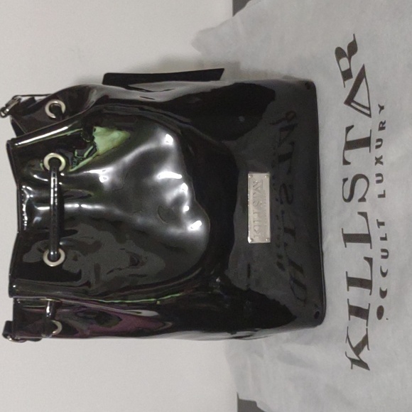 ❤️Relisted NWT Killstar Aloha From Hell Black Bucket Bag with Dustbag - Picture 8 of 12